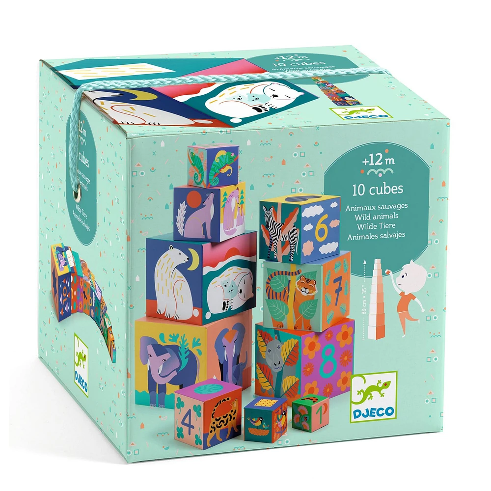 Stacking Cubes - Wild animals
