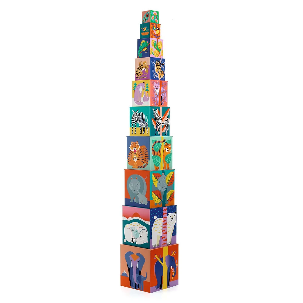 Stacking Cubes - Wild animals