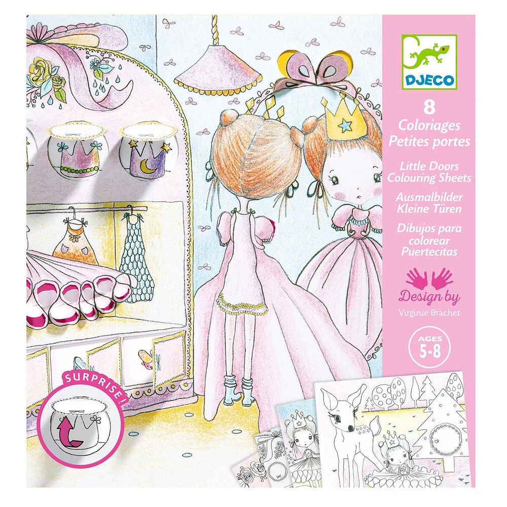 Little Doors Colouring Sheets
