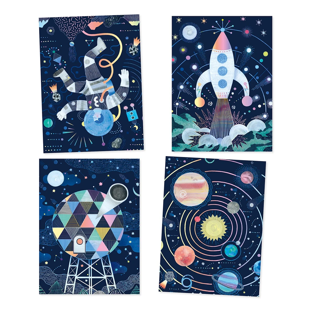 Cartes à gratter - Mission cosmique