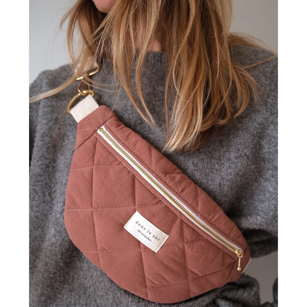 Sac Banane Matelassé - Praline