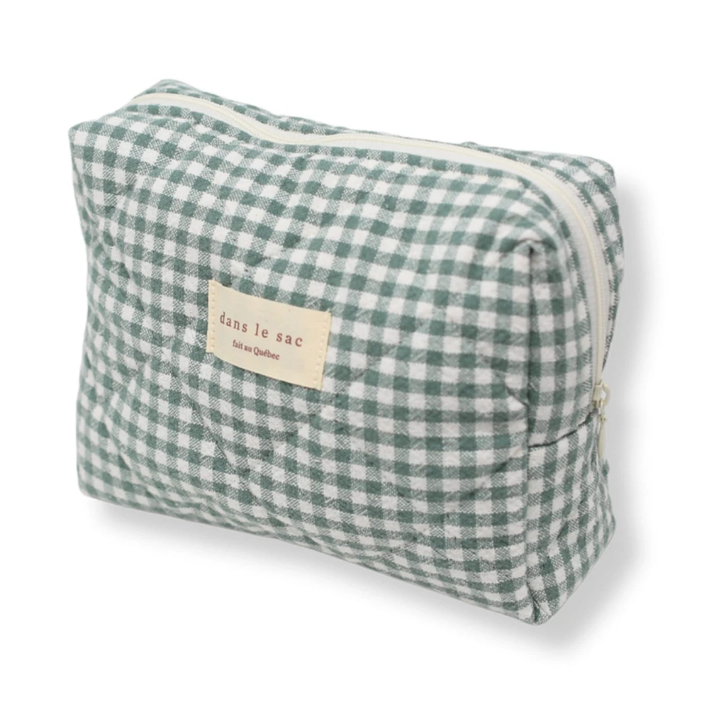MAMA Pouch - Gingham Sage