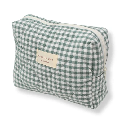 MAMA Pouch - Gingham Sage