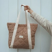 Quilt Tote bag - Tan