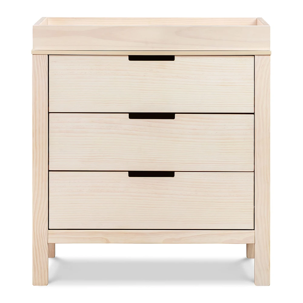 Commode 3 Tiroirs Colby - Naturel Lavé
