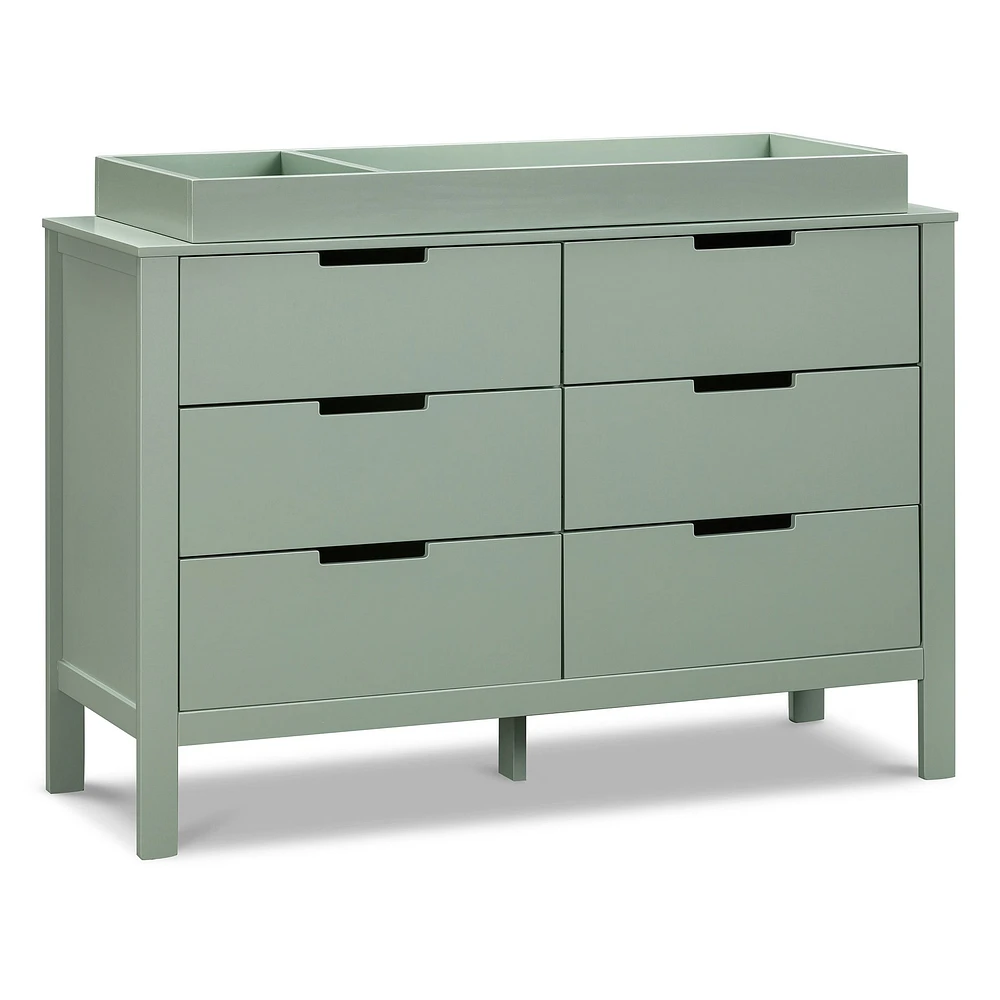 Colby 6-Drawer Double Dresser - Light Sage