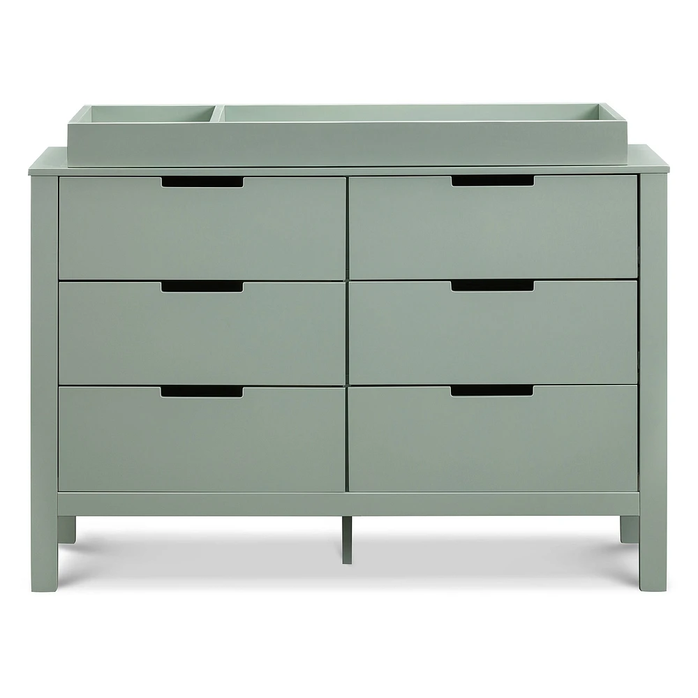 Colby 6-Drawer Double Dresser - Light Sage