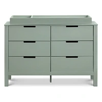 Colby 6-Drawer Double Dresser - Light Sage