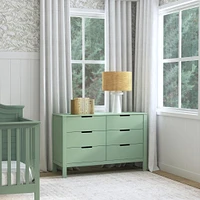 Colby 6-Drawer Double Dresser - Light Sage