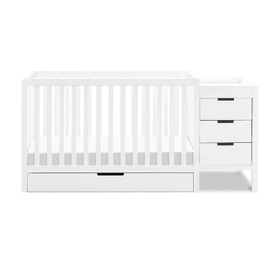 Couchette Convertible 4-en-1 et Table à Langer - Blanc