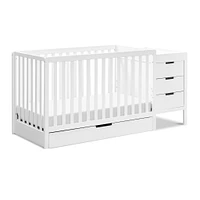 Couchette Convertible 4-en-1 et Table à Langer - Blanc