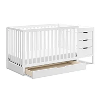 Couchette Convertible 4-en-1 et Table à Langer - Blanc