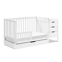 Couchette Convertible 4-en-1 et Table à Langer - Blanc
