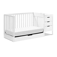 Couchette Convertible 4-en-1 et Table à Langer - Blanc