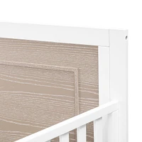 Radley 4-in-1 Convertible Crib - White & Coastwood