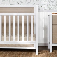 Radley 4-in-1 Convertible Crib - White & Coastwood