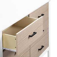 Radley 6-Drawer Dresser - White & Coastwood
