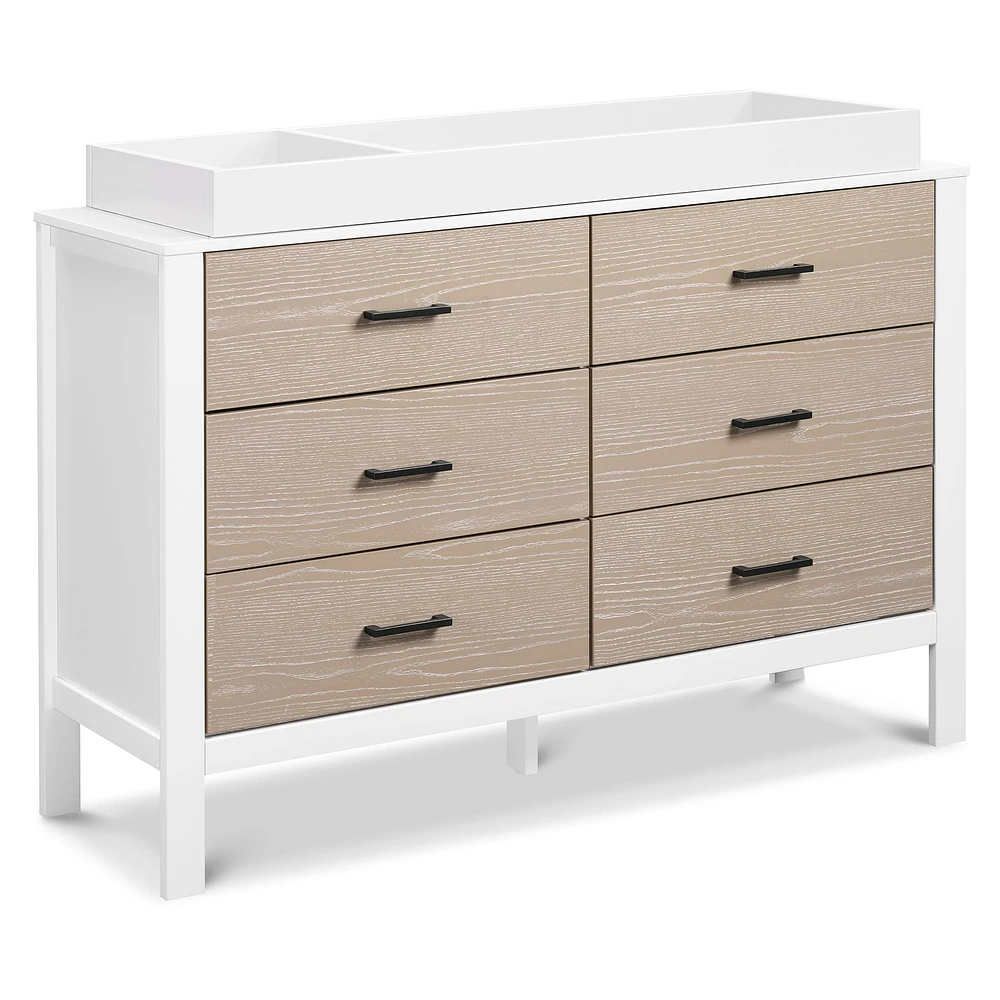 Radley 6-Drawer Dresser - White & Coastwood