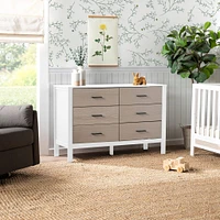 Radley 6-Drawer Dresser - White & Coastwood