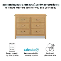 Charlie 6-Drawer Double Dresser - Honey 