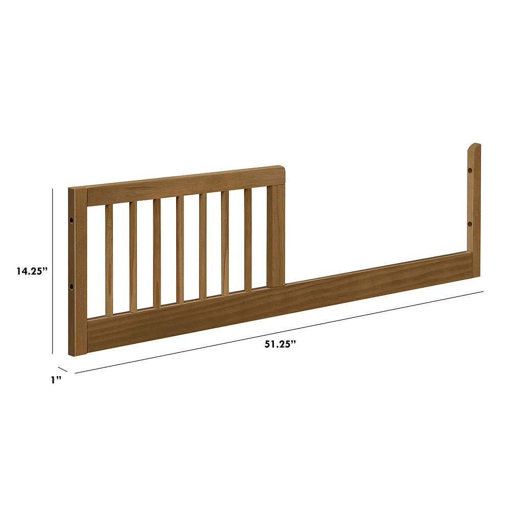 toddler bed conversion walnut