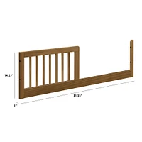toddler bed conversion walnut