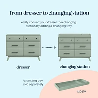 Otto 6-Drawer Dresser- Sage 