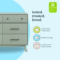 Otto 6-Drawer Dresser- Sage 
