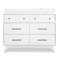 Otto 6-Drawer Dresser - White