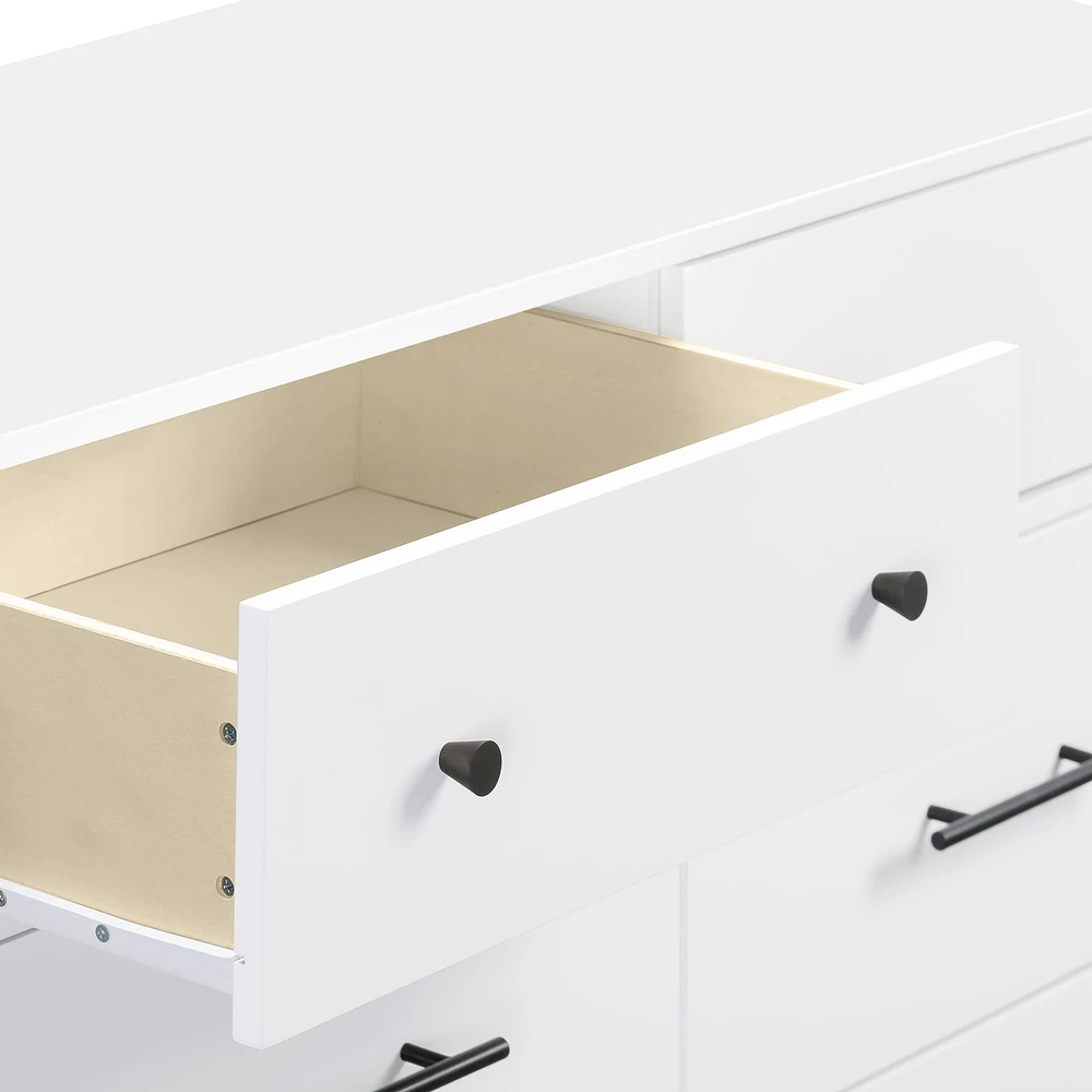 Otto 6-Drawer Dresser - White