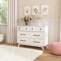 Otto 6-Drawer Dresser - White