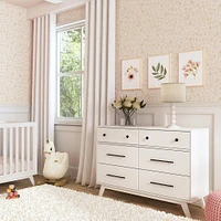 Otto 6-Drawer Dresser - White