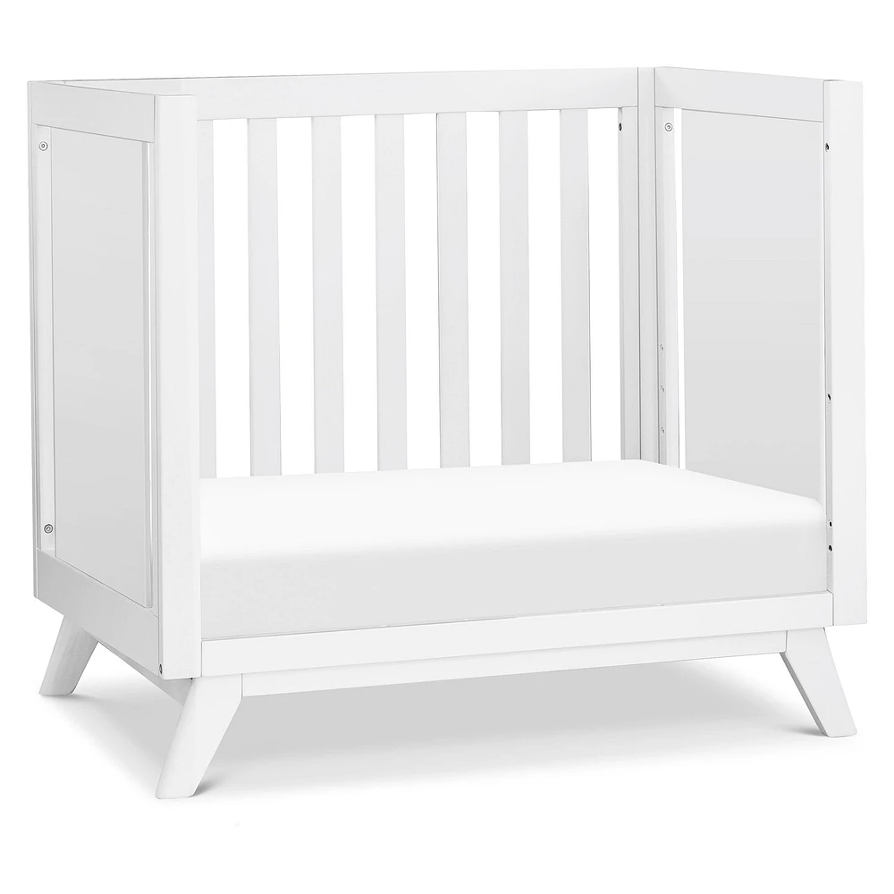 Mini Couchette Convertible Otto 3-en-1 (avec matelas de 4" inclus) - Blanc