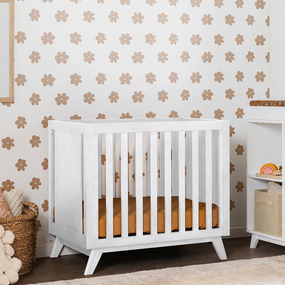 Mini Couchette Convertible Otto 3-en-1 (avec matelas de 4" inclus) - Blanc