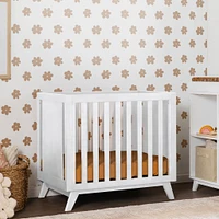 Mini Couchette Convertible Otto 3-en-1 (avec matelas de 4" inclus) - Blanc