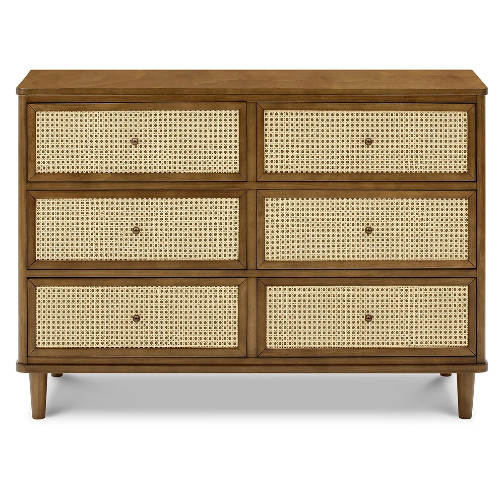 Commode 6 tiroirs noyer Marin