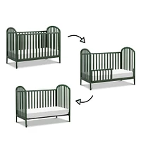 Beau 3-in-1 Convertible Crib - Forest Green