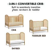 Beau 3-in-1 Convertible Crib - Honey