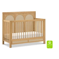 Eloise 4-in-1 Convertible Crib - Honey & Performance Sand Eco-Weave
