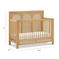 Eloise 4-in-1 Convertible Crib - Honey & Performance Sand Eco-Weave