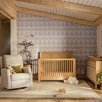 Eloise 4-in-1 Convertible Crib - Honey & Performance Sand Eco-Weave