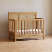 Eloise 4-in-1 Convertible Crib - Honey & Performance Sand Eco-Weave