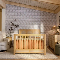 Eloise 4-in-1 Convertible Crib - Honey & Performance Sand Eco-Weave