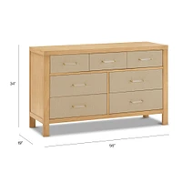 Commode 7 Tiroirs Eloise - Miel et Tissu Eco-Weave