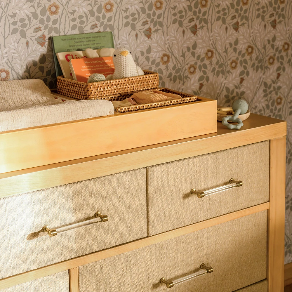 Commode 7 Tiroirs Eloise - Miel et Tissu Eco-Weave