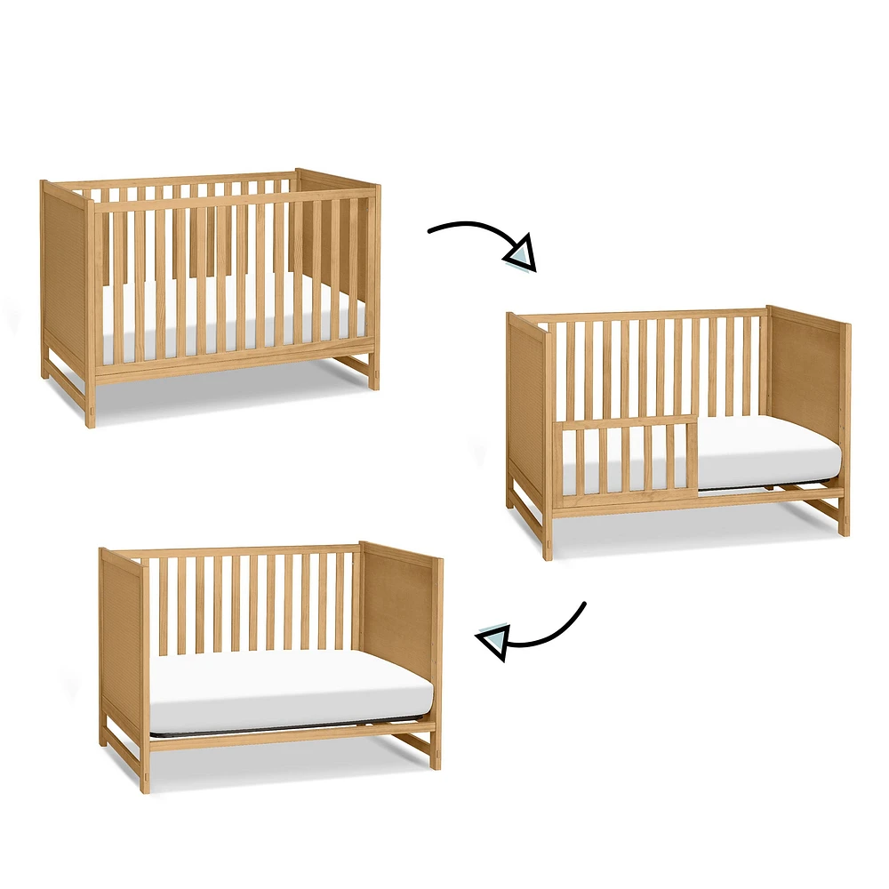 Margot 3-in-1 Convertible Crib - Honey