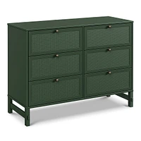 Margot 6 Drawers Dresser - Forest Green 