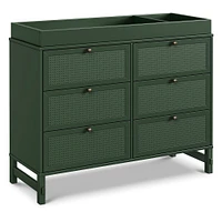 Margot 6 Drawers Dresser - Forest Green 