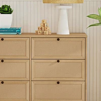 Margot 6-Drawer Dresser - Honey