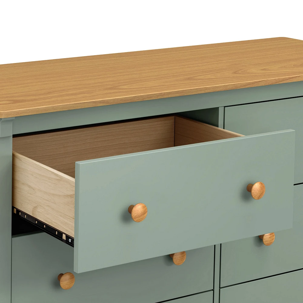 Commode 6 tiroirs Shea - Sauge / miel